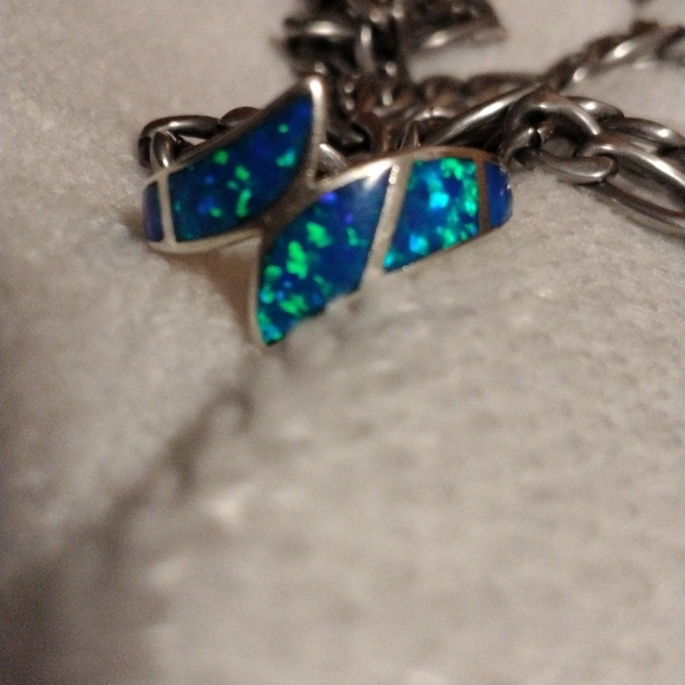 Montana Silversmiths Blue and Silver Ring